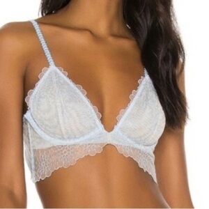 Free people Lucia underwire bra blue 34D